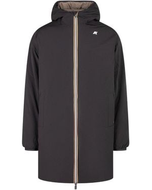 K-Way Jacob St Warm Hooded Coat - Grey