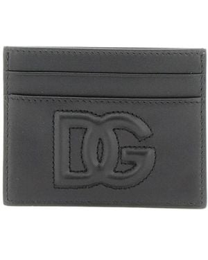 Dolce & Gabbana Logo-Embossed Cardholder - Grey