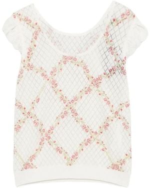 Twinset Multi Function Knit Top - White