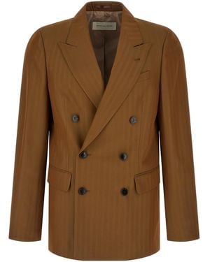 Dries Van Noten Barry Double Breasted Blazer - Brown