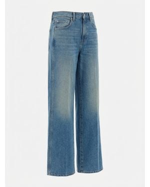 Gucci Logo Patch Wide-Leg Jeans - Blue