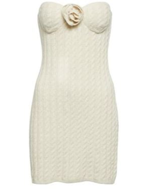 Magda Butrym Strapless Mini Dress - Natural