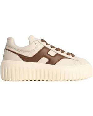 Hogan H Stipes Trainers - Natural