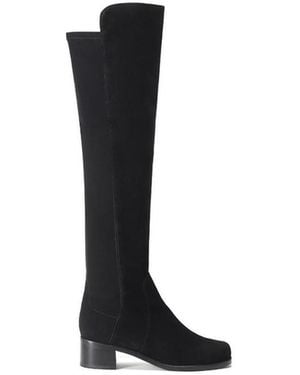 Stuart Weitzman Logo Boots - Black