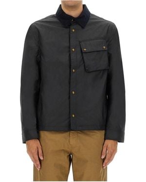 Belstaff Waxed Velvet-Collar Jacket - Multicolour