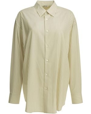 AURALEE Super Fine Wool Casual Shirt - White