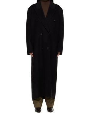 Frankie Shop Gaia Double Breasted Coat - Black