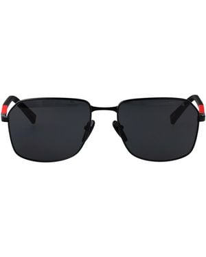 Prada Linea Rossa Logo Sunglasses - Black