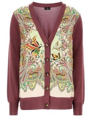 Etro Long-Sleeved Sweater - Pink