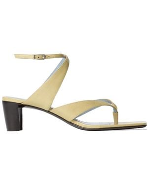 Lemaire Thong Heeled Sandals - Metallic