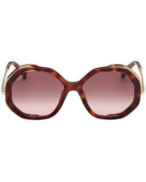 Max Mara Irregular Frame Sunglasses - Pink