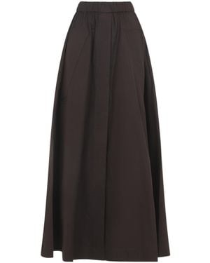 Co. Elastic Waist Midi Skirt - Black