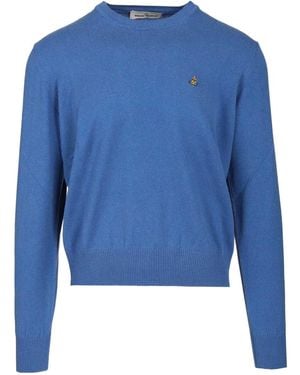 Vivienne Westwood Orb Embroidered Sweatshirt - Blue