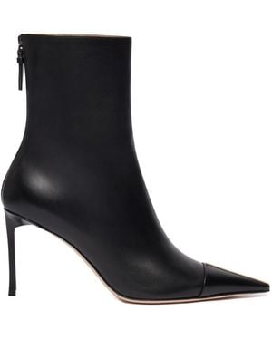 Tom Ford Polished Pointed-Toe Ankle Boots - Black