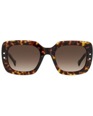 Carolina Herrera Square Frame Full Rim Sunglasses - Multicolour
