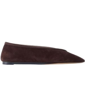 Le Monde Beryl Luna Suede Ballet Flats - Brown