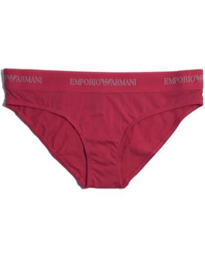Emporio Armani Logo Briefs Trousers - Red