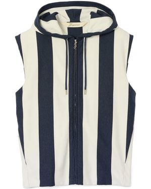 Jacquemus The Marinière Hooded Gilet - Blue