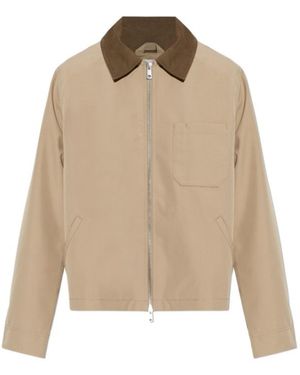 Samsøe & Samsøe Sarobinson Corduroy-Collar Jacket - Natural