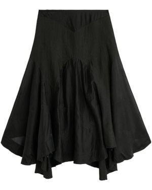 Our Legacy Petti Embroidered Panel Skirt - Black