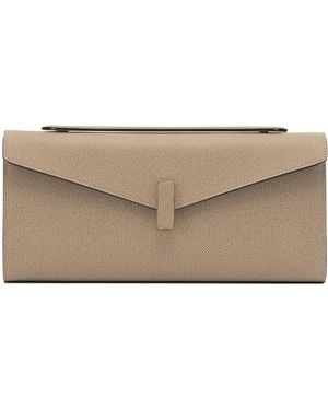 Valextra Iside Clutch Bag - Natural