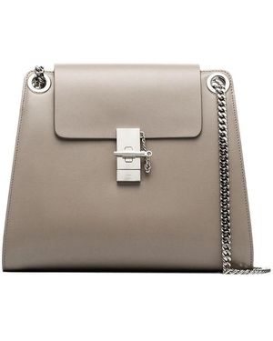 Chloé Annie Medium Shoulder Bag - Natural