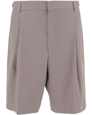 BOSS Shorts With Belt Loops - Grey