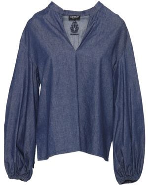 Dondup Long Sleeved V-Neck Blouse - Blue