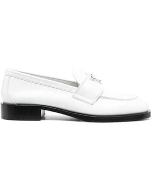 Prada Logo Business Dress Shoes - White