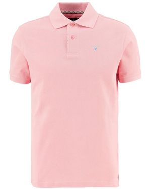 Barbour Button-Down Short-Sleeved Polo Shirt - Pink
