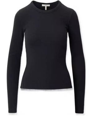 Rag & Bone Ribbed Long-Sleeved T-Shirt - Blue