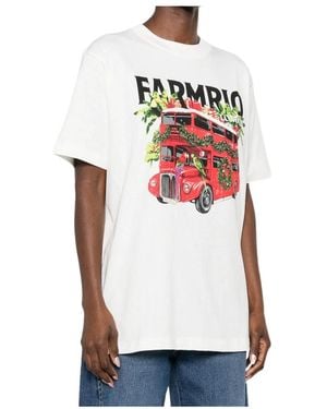 FARM Rio Graphic Printed Crewneck T-Shirt - White