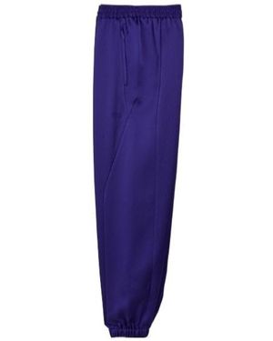 Y-3 Logo-Print Track Pants - Blue
