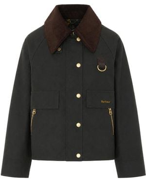 Barbour Catton Wax Jacket - Black