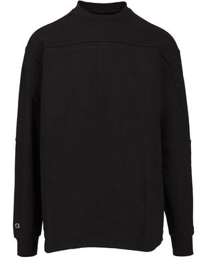 Rick Owens X Champion Tommy T Drop Shoulder Sweatshirt - Black
