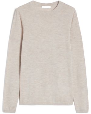 Max Mara Lightweight Cashmere Yarn Jumper - White
