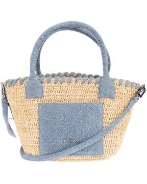 IRO Double Handle Shoulder Bag - Blue