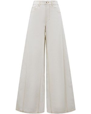 Moncler Bleached Denim Jeans - White