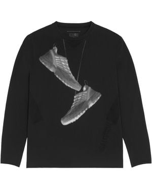 MM6 by Maison Margiela X Salomon Trainer Printed T-Shirt - Black
