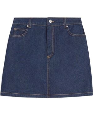 Maison Kitsuné Denim Mini Skirt - Blue