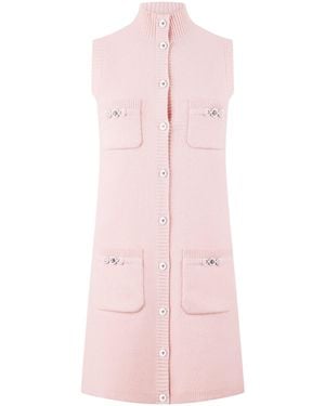 Versace Knit Medusa Mini Dress - Pink