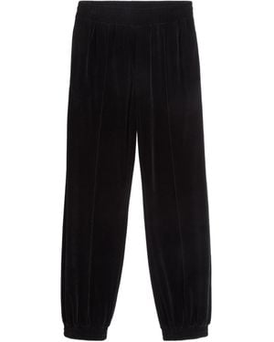Valentino Logo Embroidered Track Trousers - Black