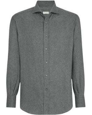 Brunello Cucinelli Long-Sleeved Shirt - Grey