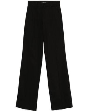 Phoebe Philo Raised-Seam Trousers - Black