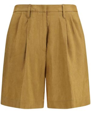 forte_forte Belt-Loop Shorts - Natural