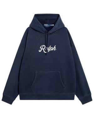 Polo Ralph Lauren Drawstring Hooded Sweatshirt - Blue