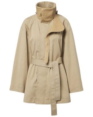 Bottega Veneta Cotton Trench Coat - Natural