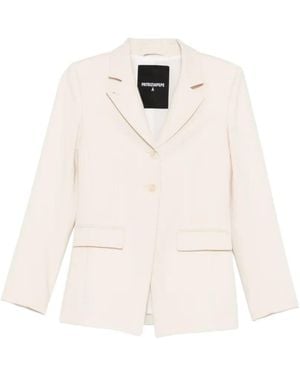 Patrizia Pepe Slim Tailored Blazer - White