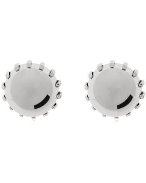 Marni Round Earrings - White