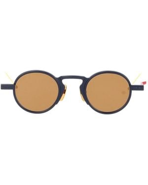 Thom Browne Eyewear Round Frame Sunglasses - Metallic